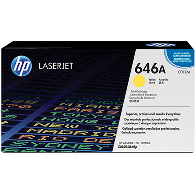 HP CF032A 646A Yellow Toner Cartridge (12,500 Pages)